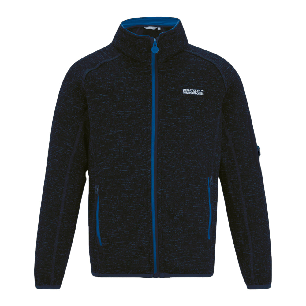 Navy Olympian Blue - Front - Regatta Childrens-Kids Newhill Fleece Jacket