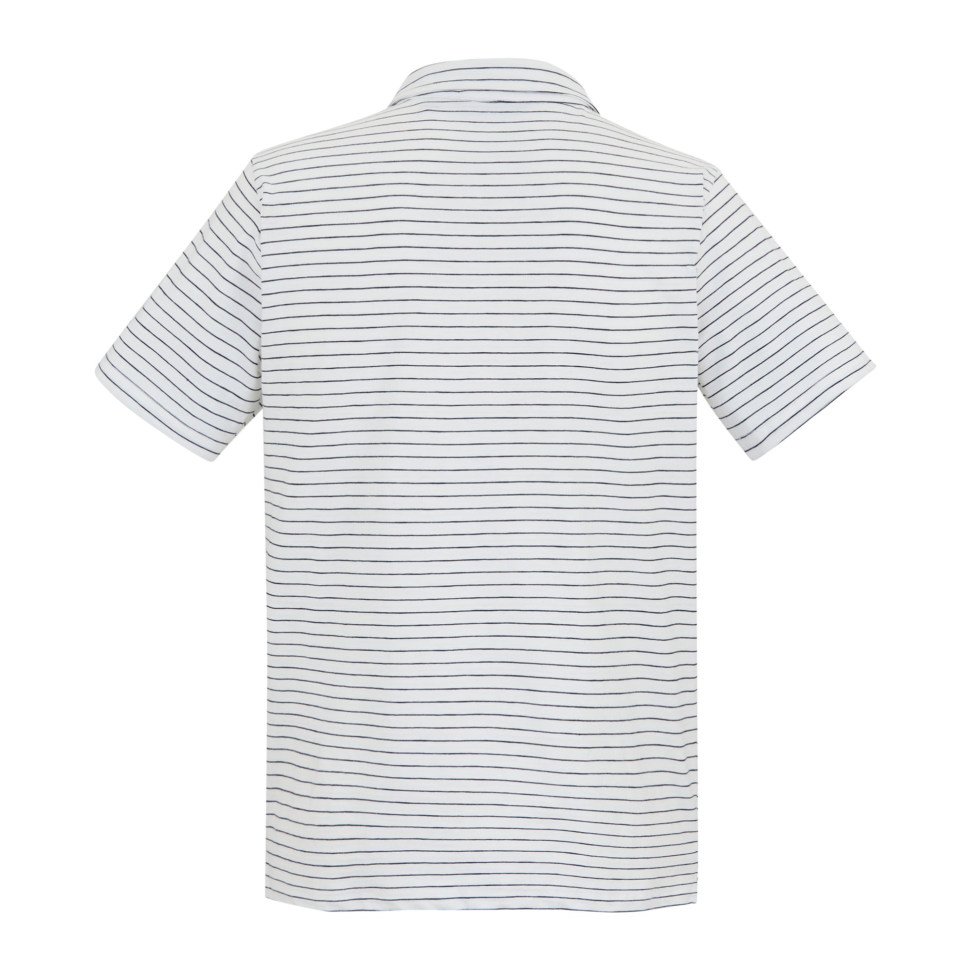 White-Navy - Back - Regatta Mens Hadvo Stripe Polo Shirt
