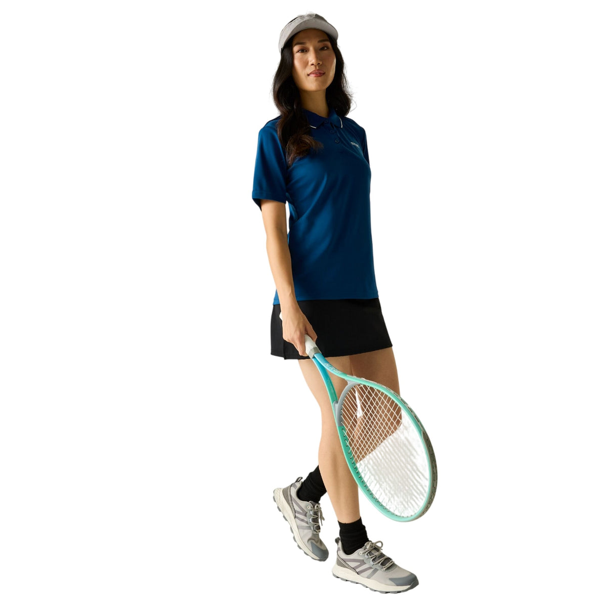 Aviator Blue - Close up - Regatta Womens-Ladies Botanna Polo Shirt