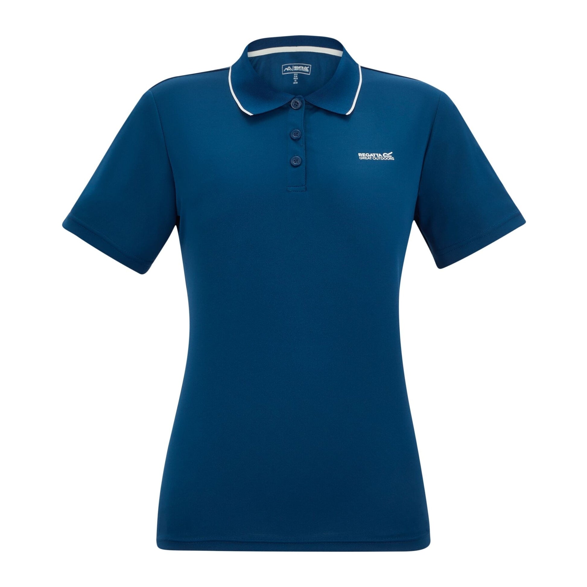 Aviator Blue - Front - Regatta Womens-Ladies Botanna Polo Shirt