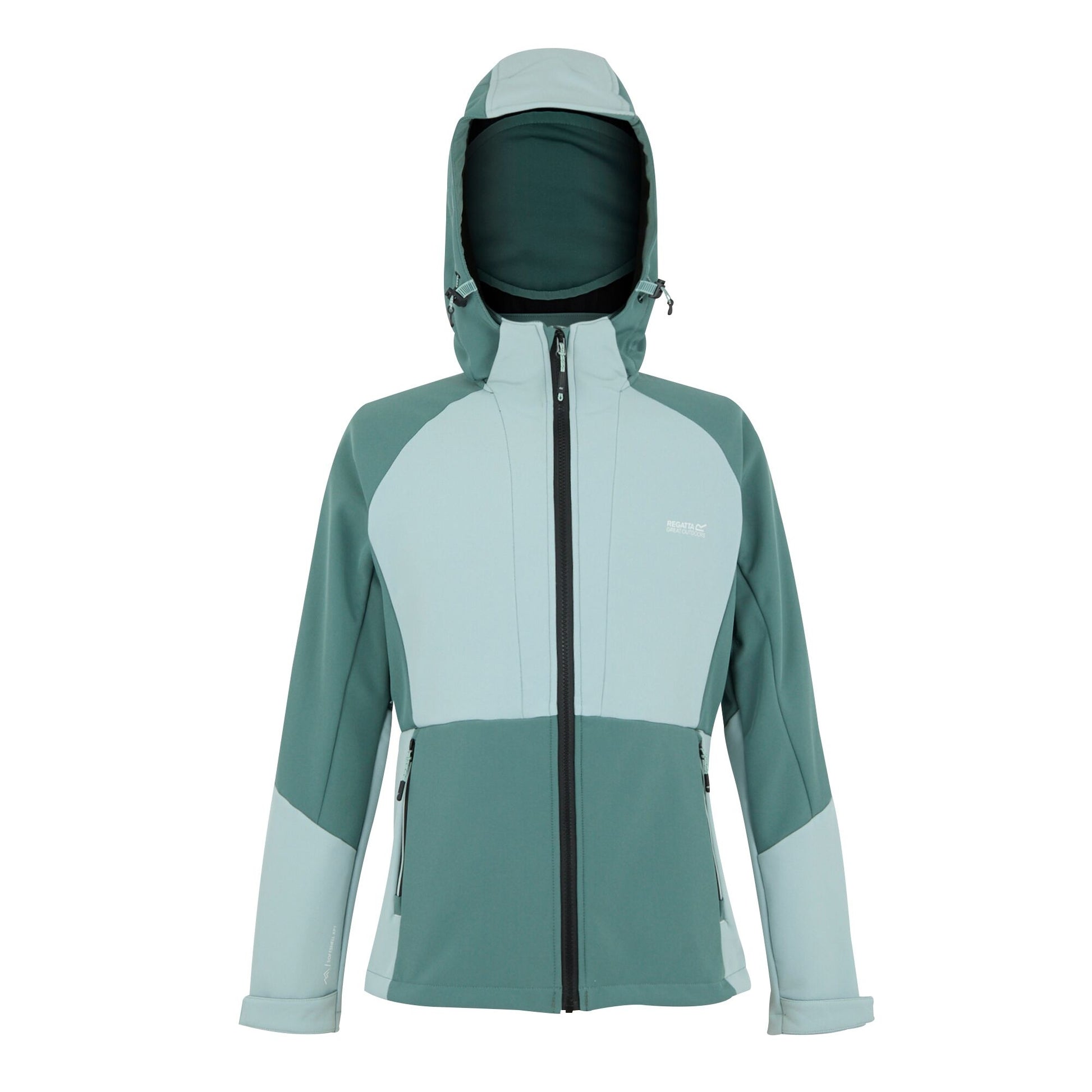 Spruce Green-Green Haze - Front - Regatta Womens-Ladies Desoto Soft Shell Jacket