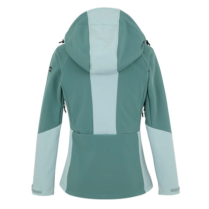 Spruce Green-Green Haze - Back - Regatta Womens-Ladies Desoto Soft Shell Jacket