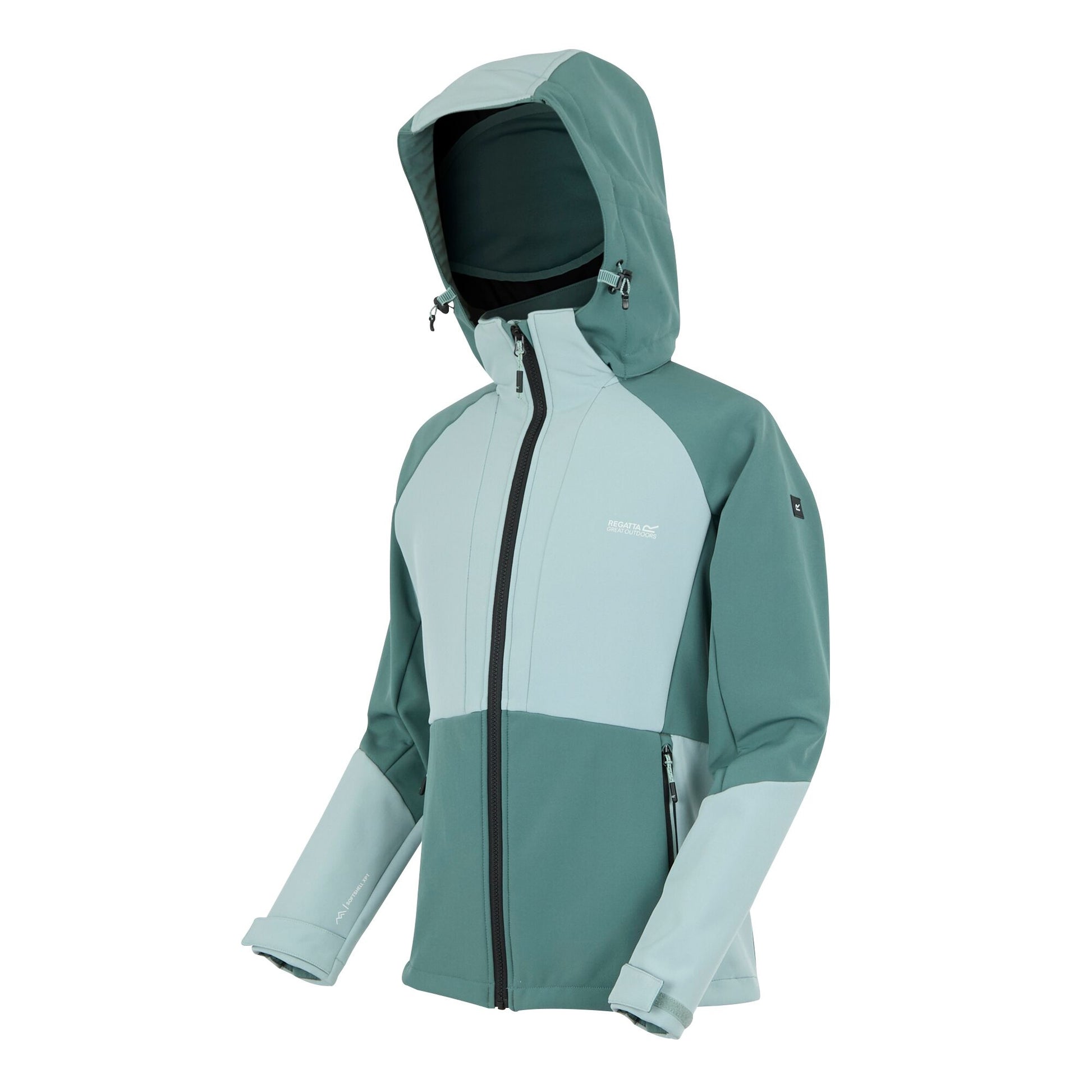 Spruce Green-Green Haze - Side - Regatta Womens-Ladies Desoto Soft Shell Jacket