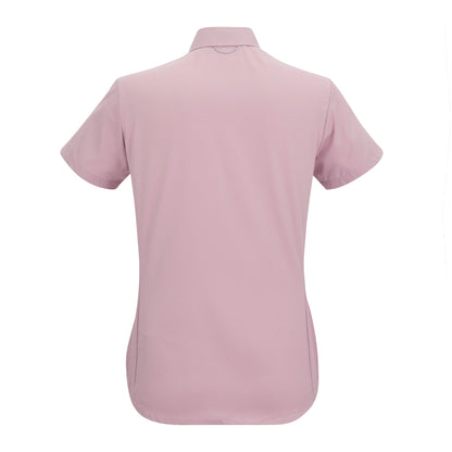 Powder Lilac Solid - Back - Regatta Womens-Ladies Lightweight Insect Repellent Short-Sleeved Travel Shirt