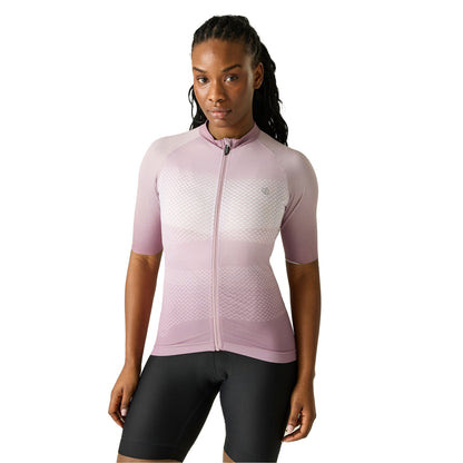 Mauve Shadow - Front - Dare 2B Womens-Ladies Lightning Gradient Print Half-Sleeved Cycling Jersey