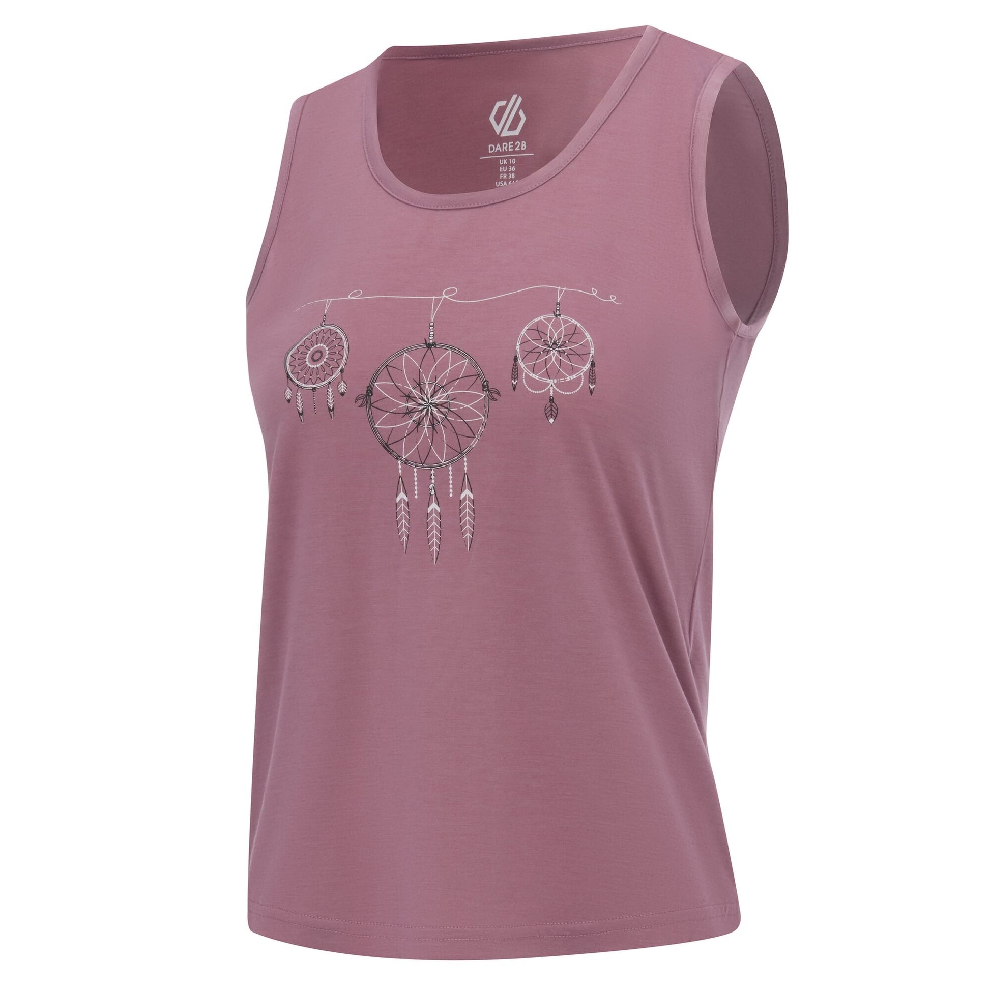 Dusky Orchid - Side - Dare 2B Womens-Ladies Dreamcatcher Tank Top