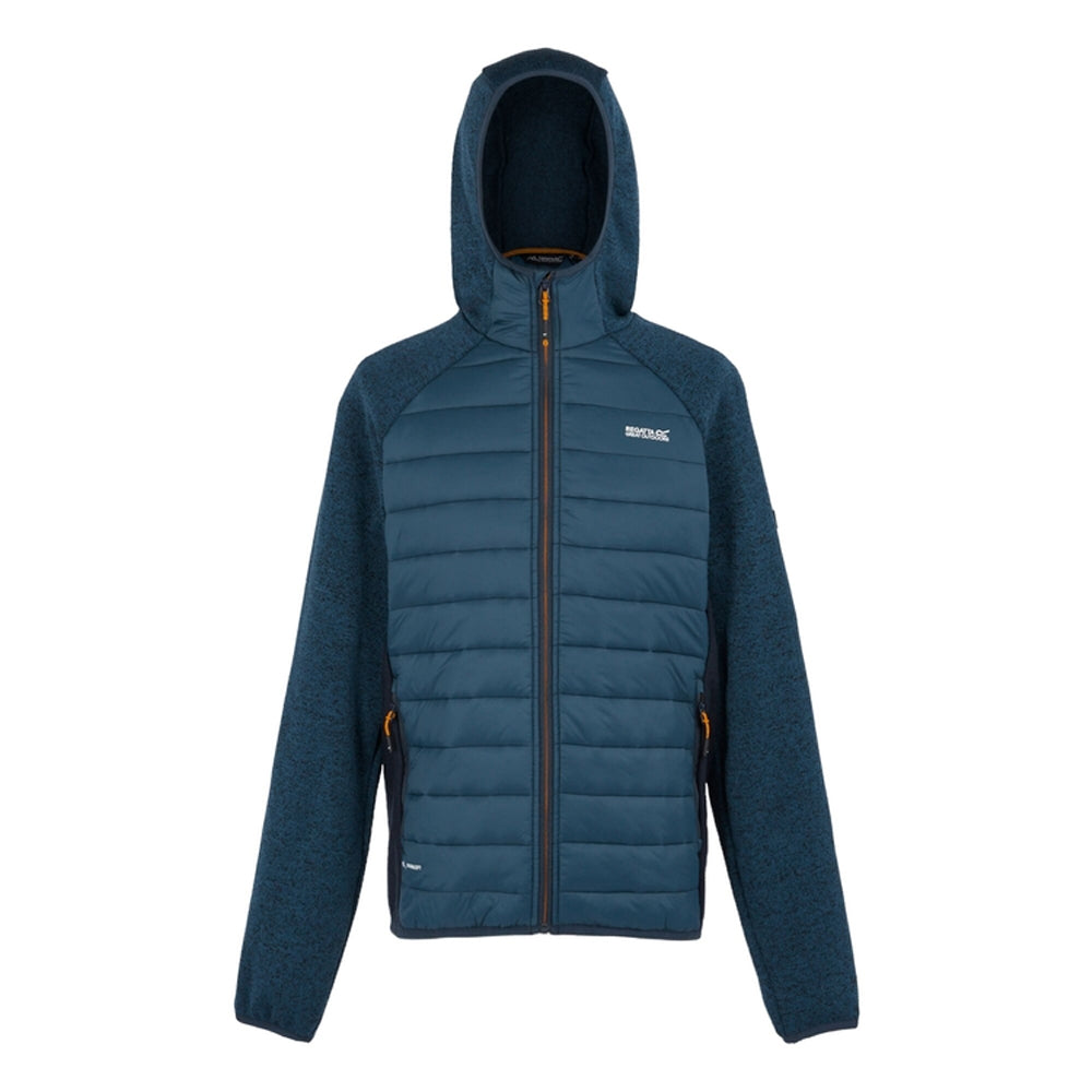 Moonlight Denim-Navy - Front - Regatta Mens Newhill Hybrid Jacket