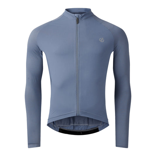 Mercury - Front - Dare 2B Mens Lightning Long-Sleeved Cycling Jersey