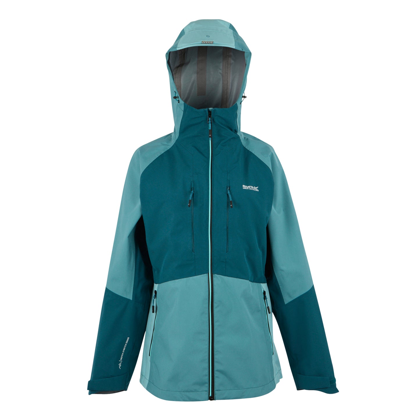 Storm Blue-Moroccan Blue - Front - Regatta Womens-Ladies Carletta 3 in 1 Jacket
