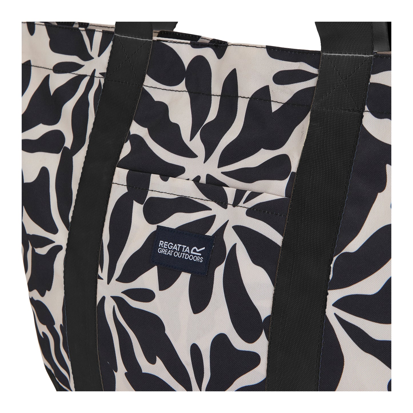 Multicoloured - Side - Regatta Boulder Floral Pattern Beach Tote Bag