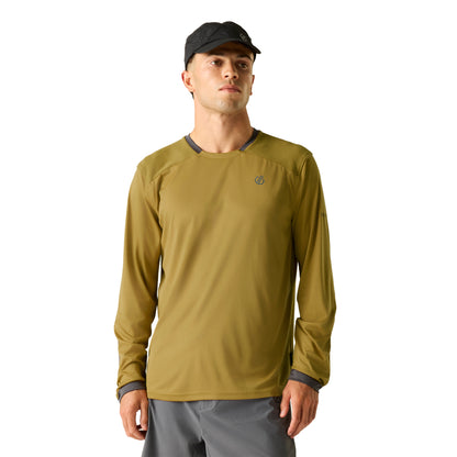 Wood Brown - Lifestyle - Dare 2B Mens Trackstand Ace Long-Sleeved T-Shirt