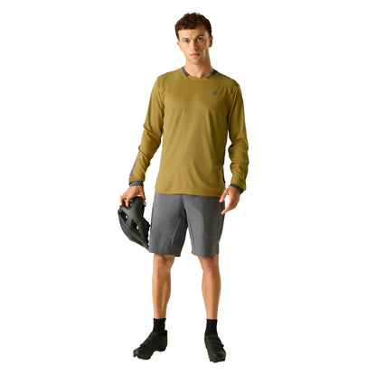 Wood Brown - Pack Shot - Dare 2B Mens Trackstand Ace Long-Sleeved T-Shirt