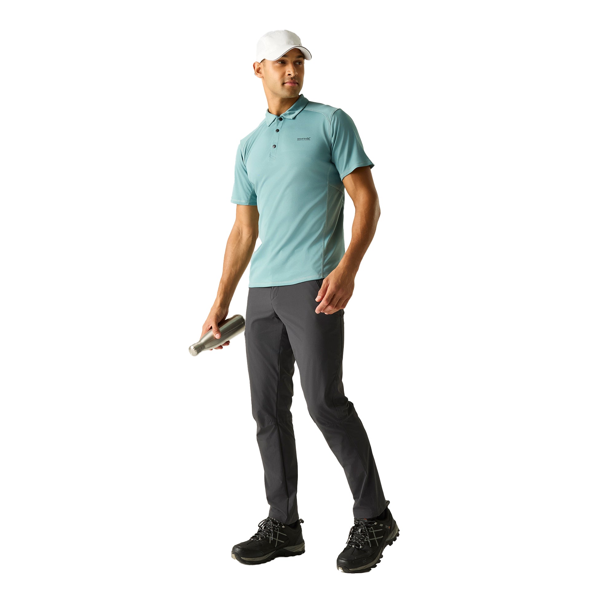 Arctic - Pack Shot - Regatta Mens Virda Logo Polo Shirt