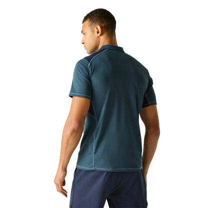 Night Sky - Back - Regatta Mens Virda Logo Polo Shirt