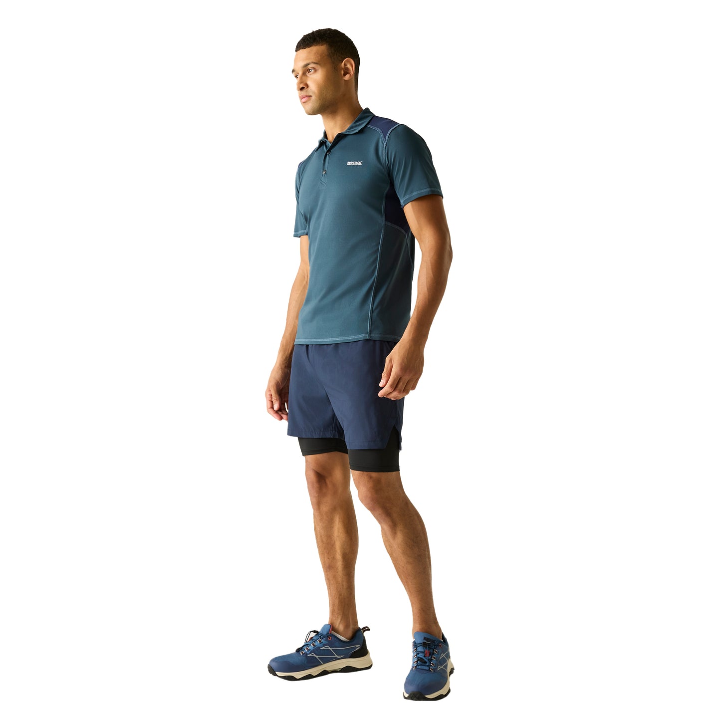 Night Sky - Lifestyle - Regatta Mens Virda Logo Polo Shirt