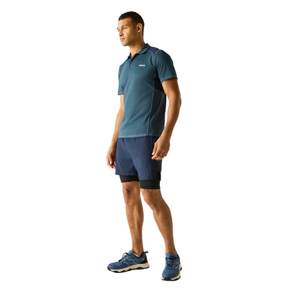 Night Sky - Lifestyle - Regatta Mens Virda Logo Polo Shirt
