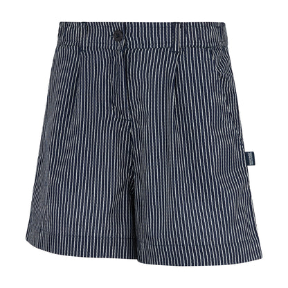 Navy-White - Side - Regatta Womens-Ladies Sabelle Vertical Stripe Casual Shorts