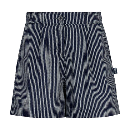 Navy-White - Front - Regatta Womens-Ladies Sabelle Vertical Stripe Casual Shorts