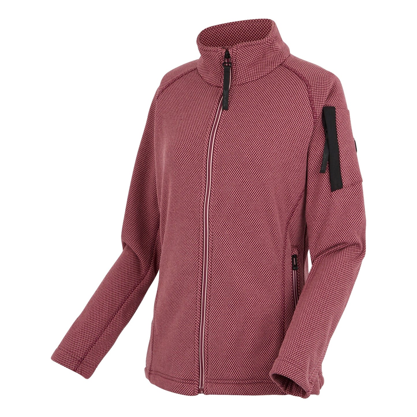 Dark Pimento-Dusty Rose - Side - Regatta Womens-Ladies Liliena Fleece Jacket