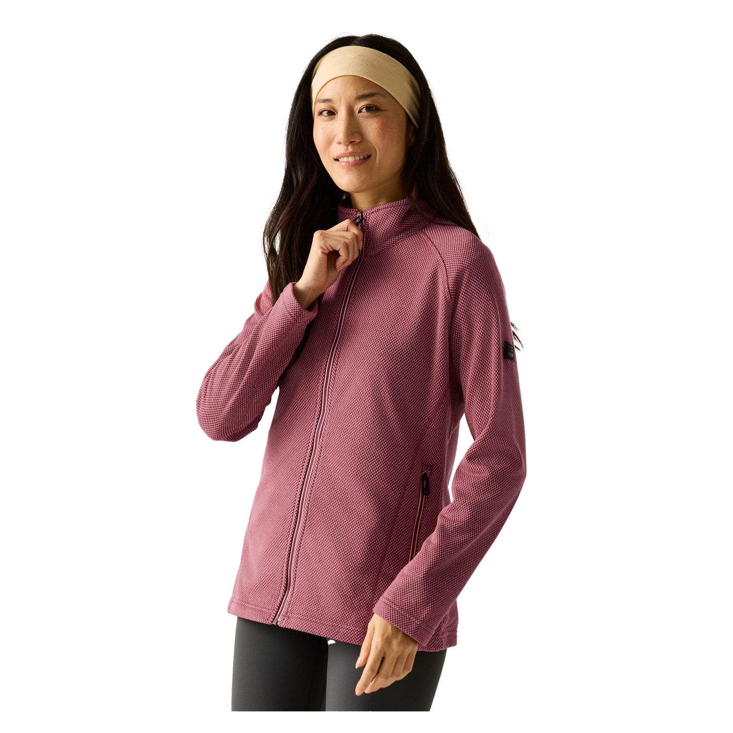 Dark Pimento-Dusty Rose - Pack Shot - Regatta Womens-Ladies Liliena Fleece Jacket