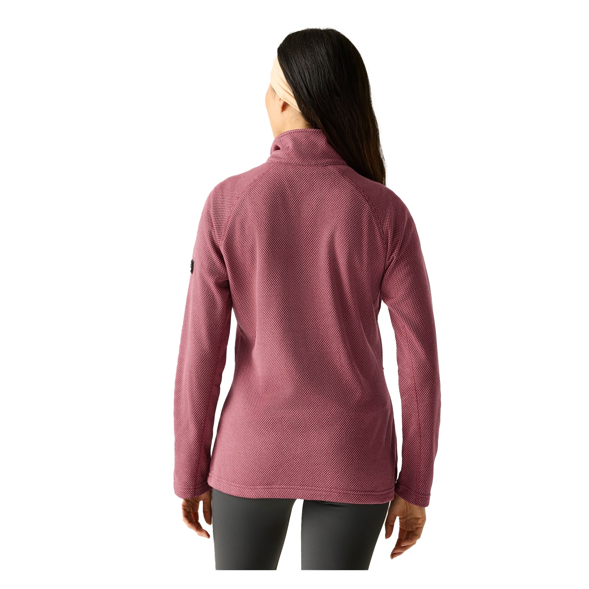Dark Pimento-Dusty Rose - Close up - Regatta Womens-Ladies Liliena Fleece Jacket
