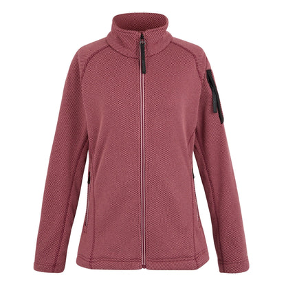 Dark Pimento-Dusty Rose - Front - Regatta Womens-Ladies Liliena Fleece Jacket