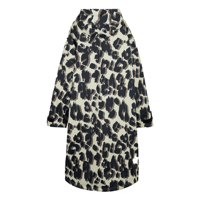 Multicoloured - Back - Regatta Unisex Adult Changing Leopard Print Robe