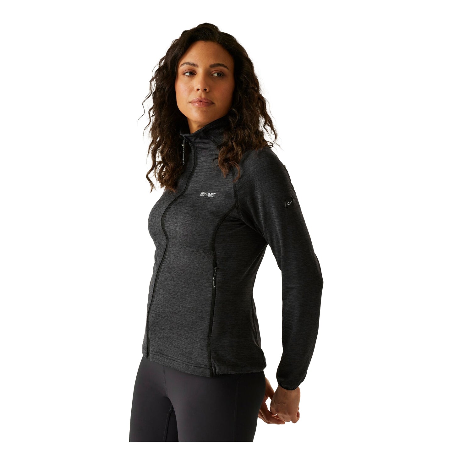 Black - Lifestyle - Regatta Womens-Ladies Harpten Full Zip Midlayer