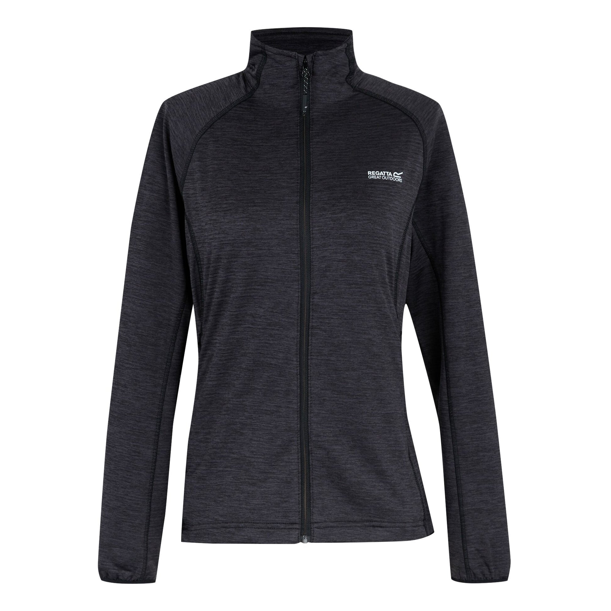 Black - Front - Regatta Womens-Ladies Harpten Full Zip Midlayer