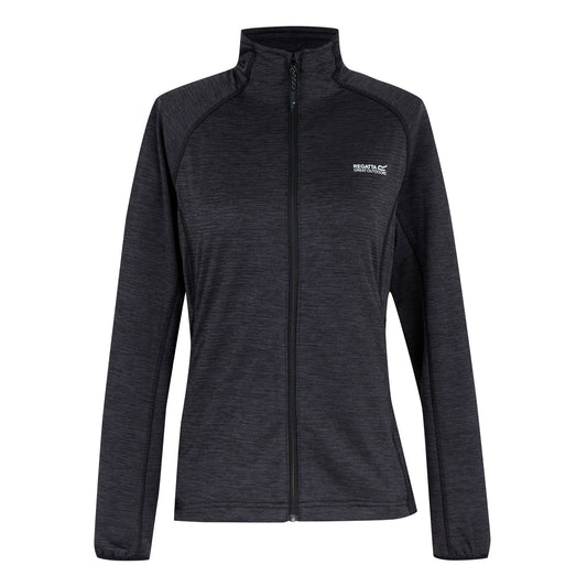 Black - Front - Regatta Womens-Ladies Harpten Full Zip Midlayer