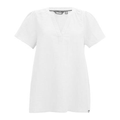 White - Front - Regatta Womens-Ladies Selen Short-Sleeved Shirt