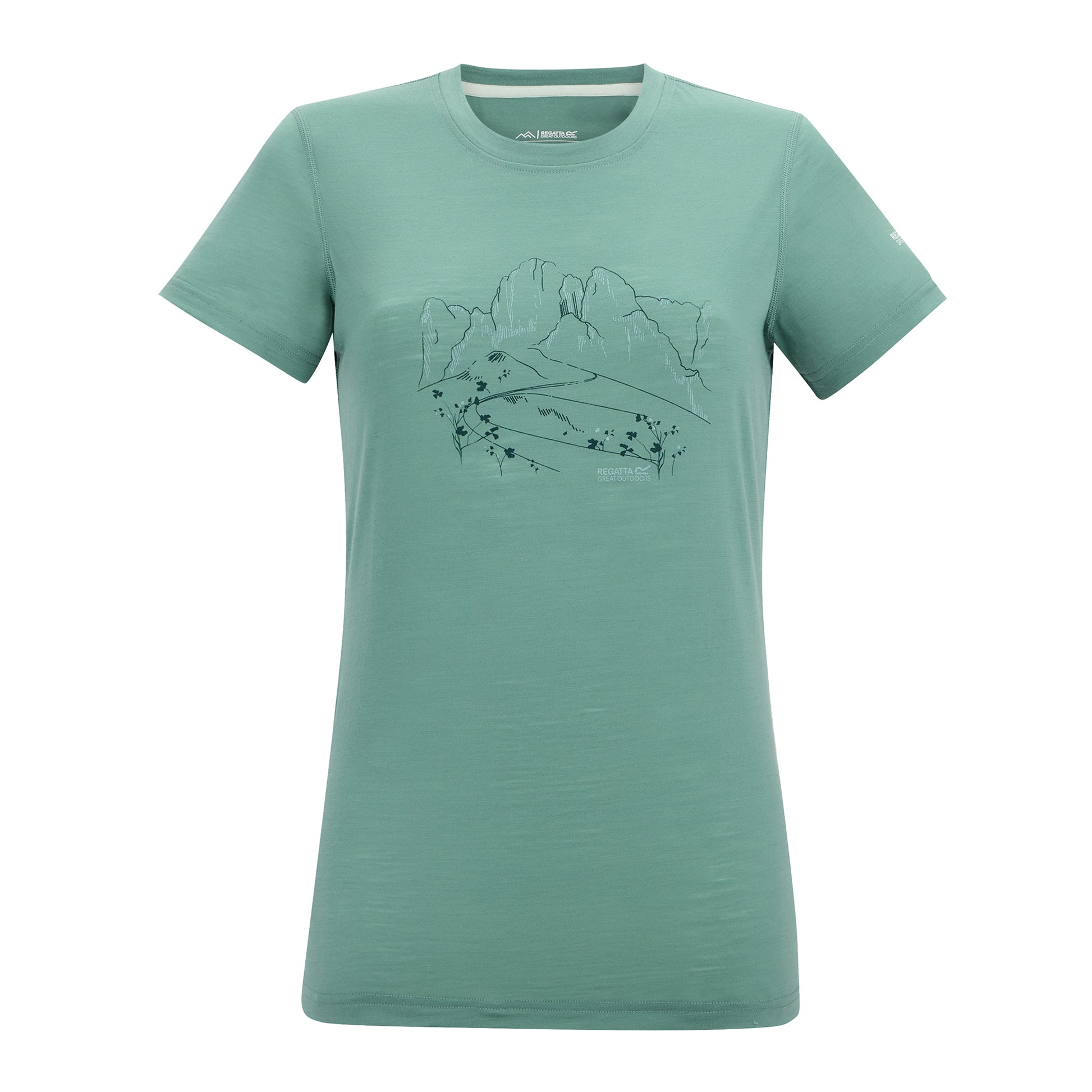 Ivy Moss - Front - Regatta Womens-Ladies Escade Protea T-Shirt
