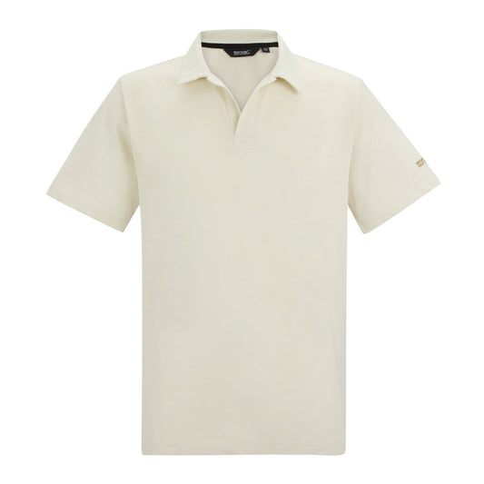 White Stone - Front - Regatta Mens Hadvo Polo Shirt