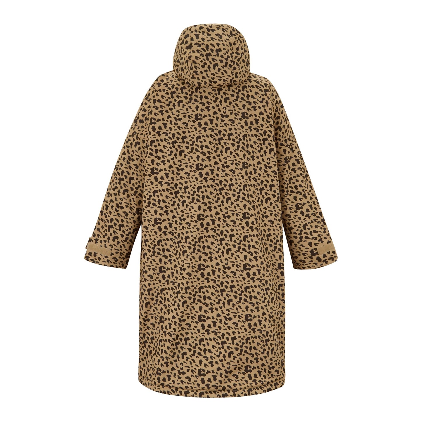 Multicoloured - Back - Regatta Unisex Adult Leopard Print Waterproof Reversible Changing Robe