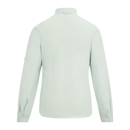 Ocean Mist - Back - Regatta Womens-Ladies Travel Light Anti-Insect Long-Sleeved Shirt