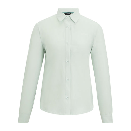 Ocean Mist - Front - Regatta Womens-Ladies Travel Light Anti-Insect Long-Sleeved Shirt