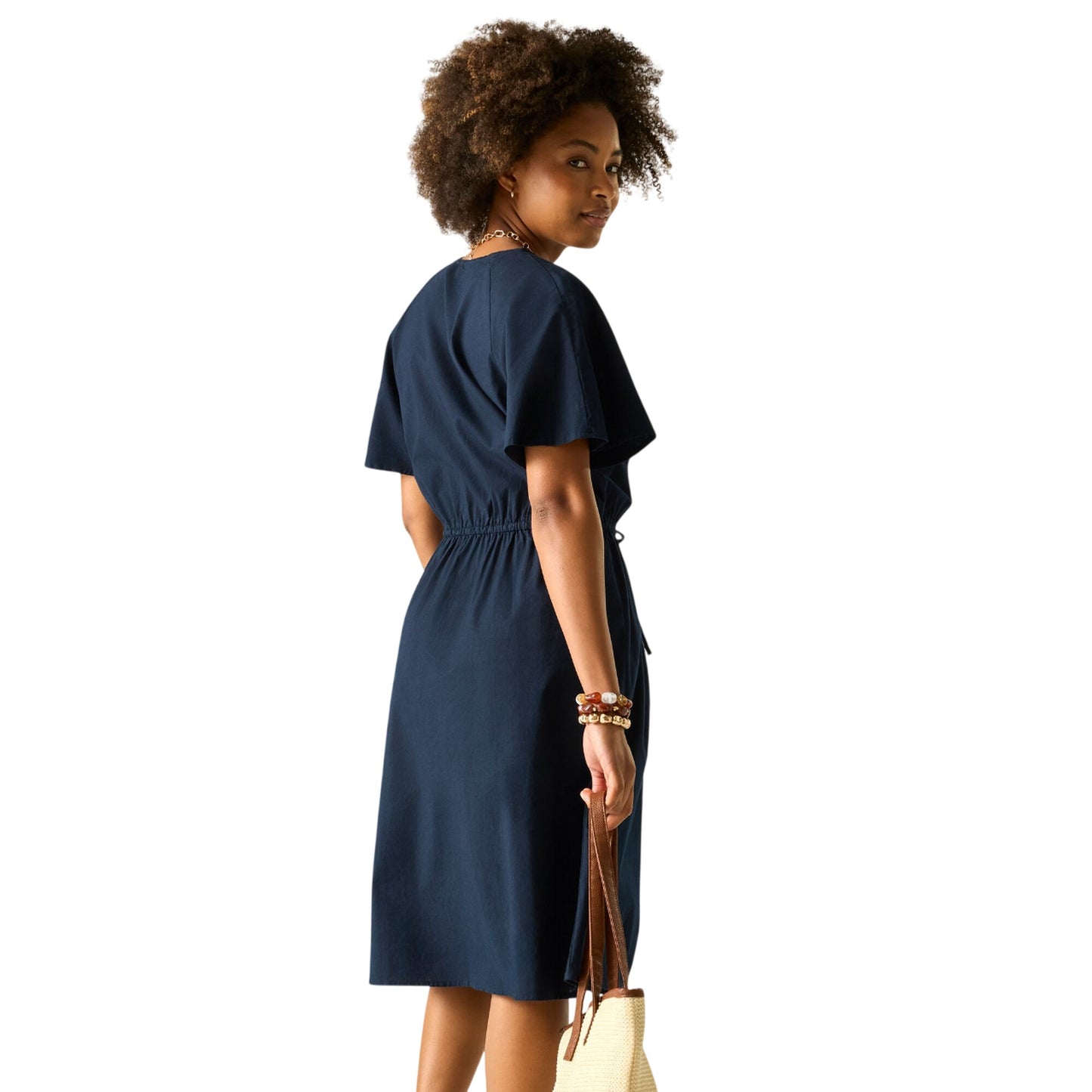 Navy - Pack Shot - Regatta Womens-Ladies Elona Midi Dress