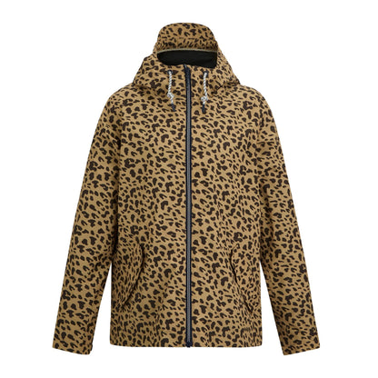 Multicoloured - Front - Regatta Womens-Ladies Bayletta Leopard Print Waterproof Jacket