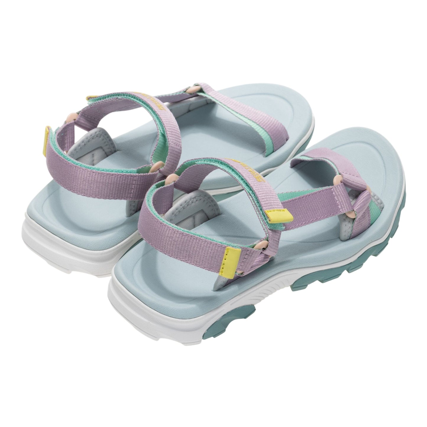 Powder Lilac-Ice Green - Back - Regatta Womens-Ladies Contrast Sandals