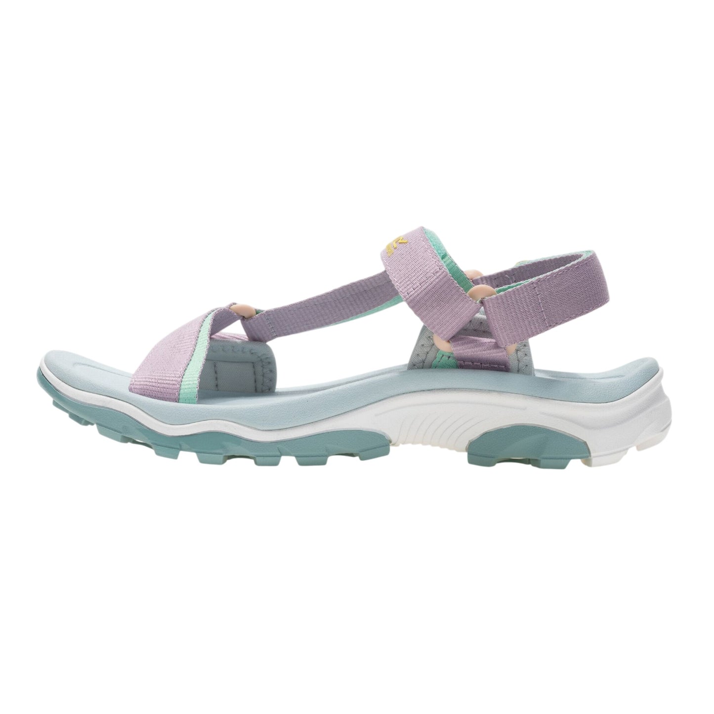 Powder Lilac-Ice Green - Side - Regatta Womens-Ladies Contrast Sandals