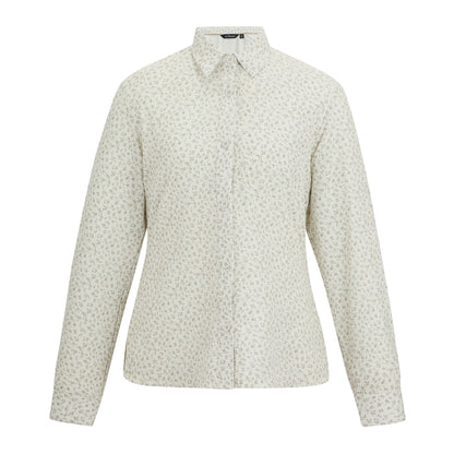 Barely White - Front - Regatta Womens-Ladies Petal Anti-Insect Long-Sleeved Travel Shirt