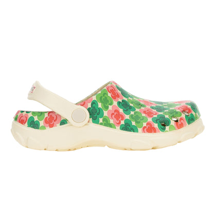 Green - Lifestyle - Regatta Childrens-Kids Orla Kiely Flower Clogs