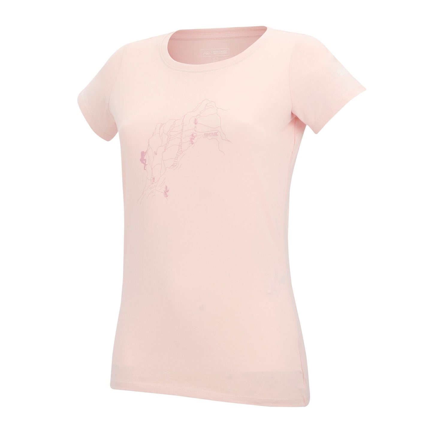 Pink Haze - Back - Regatta Womens-Ladies Breezed Line Art T-Shirt