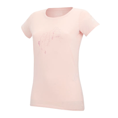 Pink Haze - Back - Regatta Womens-Ladies Breezed Line Art T-Shirt