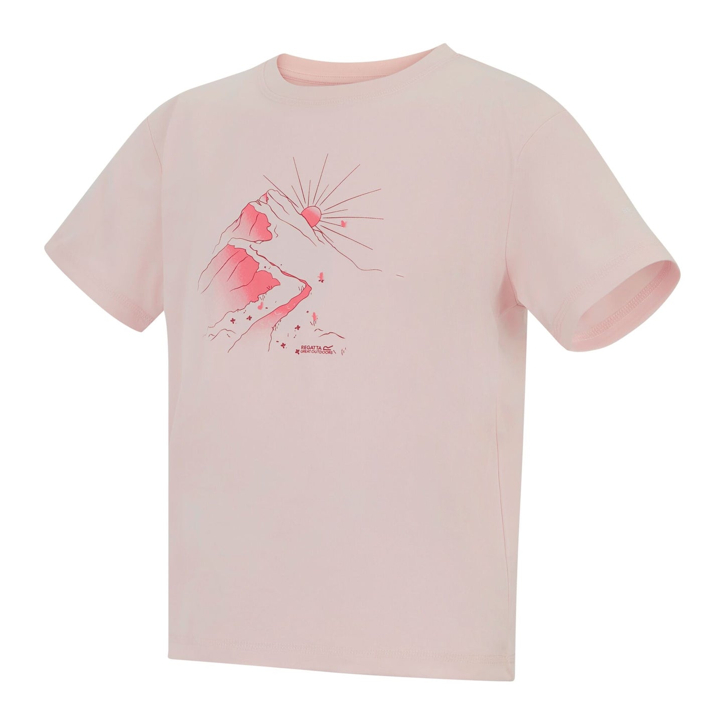 Pink Haze - Side - Regatta Childrens-Kids Aria Sunrise T-Shirt