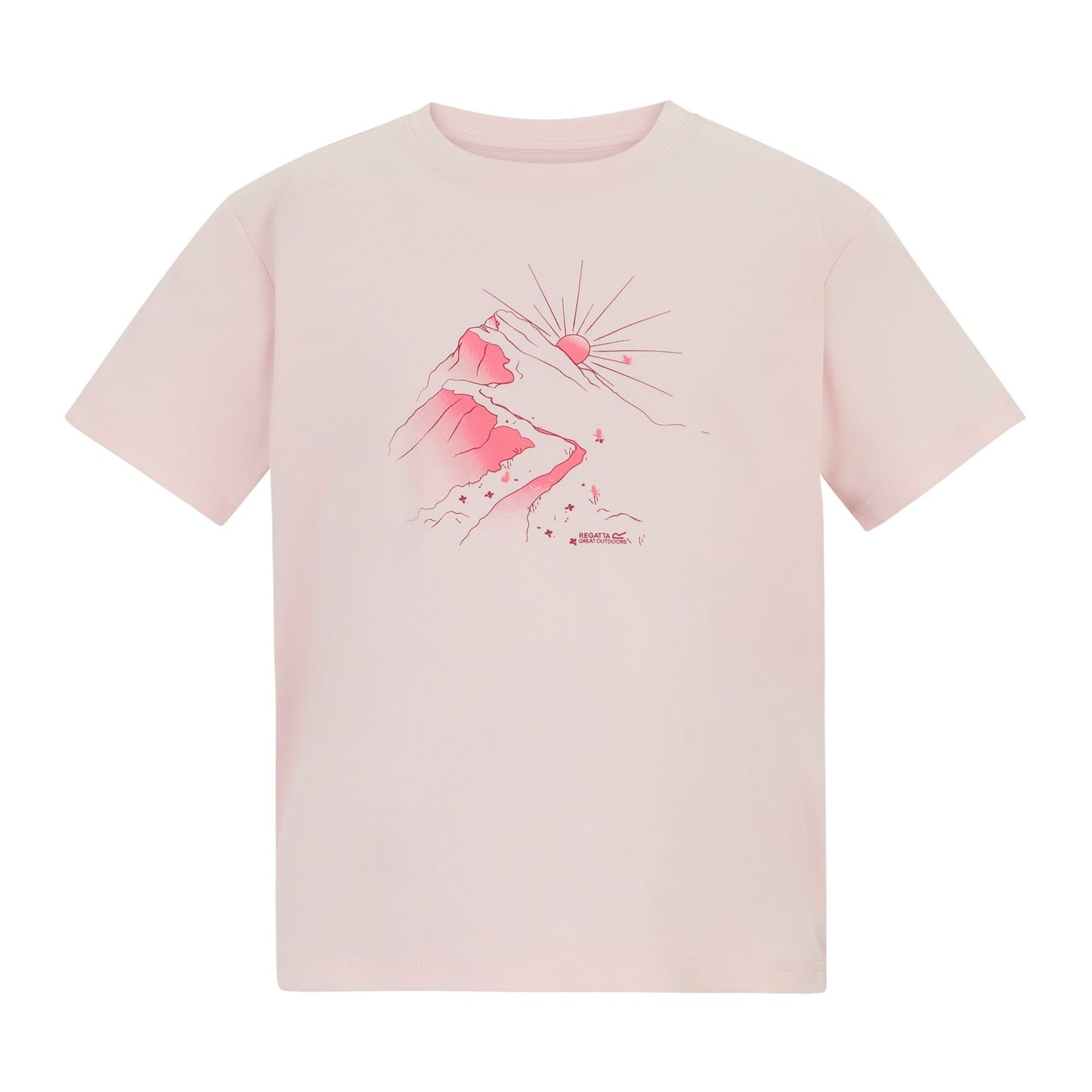 Pink Haze - Front - Regatta Childrens-Kids Aria Sunrise T-Shirt
