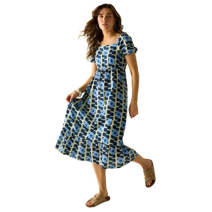 Blue - Lifestyle - Regatta Womens-Ladies Orla Kiely Giant Flower Summer Midi Dress