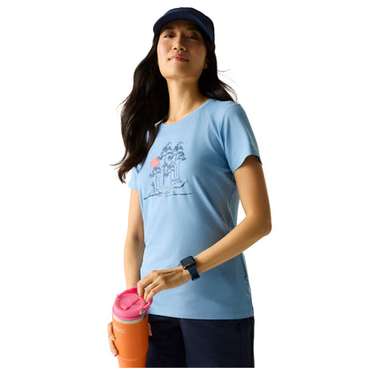 Washed Denim - Lifestyle - Regatta Womens-Ladies Fingal Trees Stretch T-Shirt