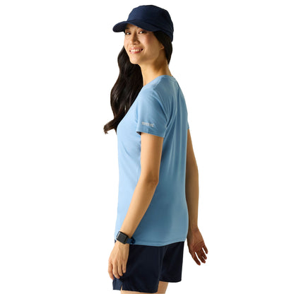 Washed Denim - Pack Shot - Regatta Womens-Ladies Fingal Trees Stretch T-Shirt