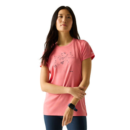 Peach Pink - Lifestyle - Regatta Womens-Ladies Fingal Wild Grass T-Shirt